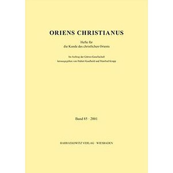 Oriens Christianus 85 (2001)