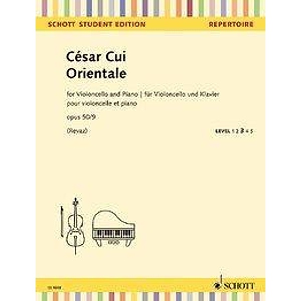 Orientale, Violoncello und Klavier, César Cui