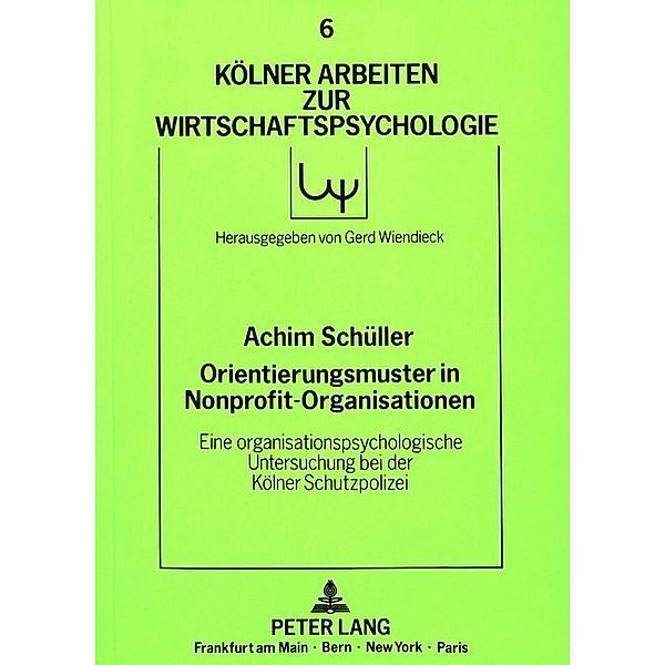 Orientierungsmuster in Nonprofit-Organisationen, Achim Schüller