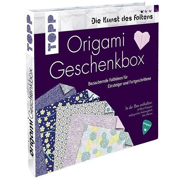 Origami Geschenkbox, m. 50 Faltblättern und einem Falz-Plektron, Armin Täubner