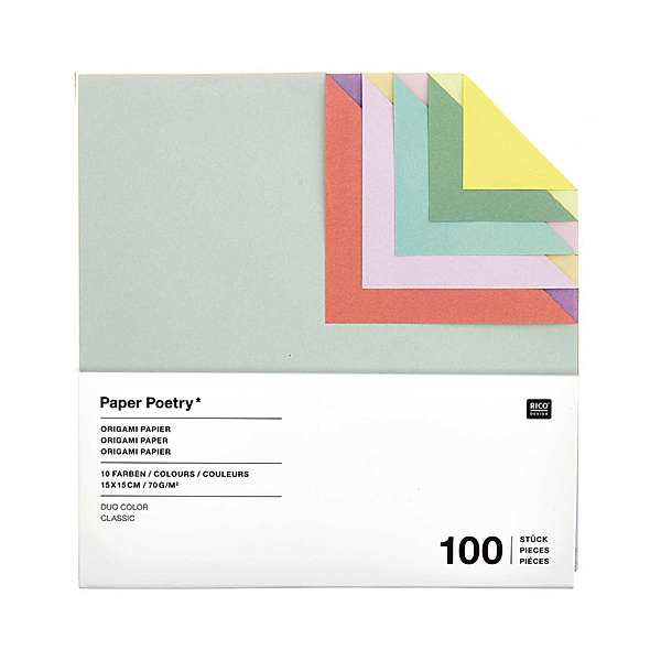 Origami-Papier DUO COLOR - CLASSIC 100 Blatt