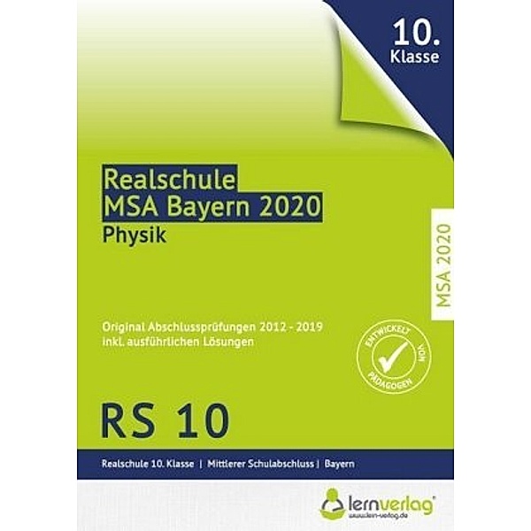 Original Abschlussprüfungen Physik Realschule Bayern 2020