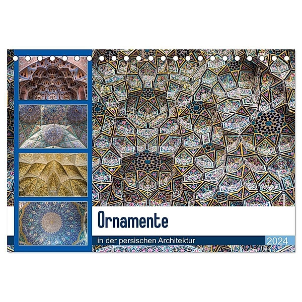 Ornamente in der persischen Architektur (Tischkalender 2024 DIN A5 quer), CALVENDO Monatskalender, Thomas Leonhardy