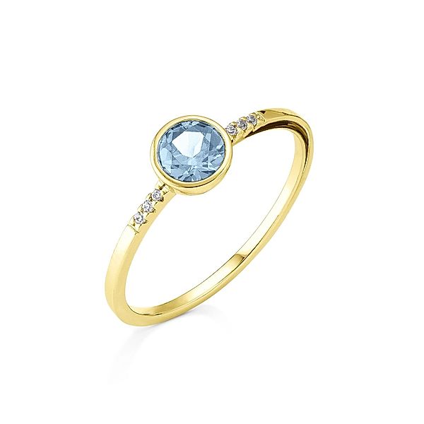 Orolino Ring 585/- Gold Brillant weiß Glänzend 0,025ct. (Größe: 056 (17,8))
