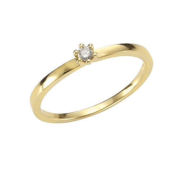 Orolino Ring 750/- Gold Brillant weiß Glänzend 0,05ct. (Größe: 058 (18,5))