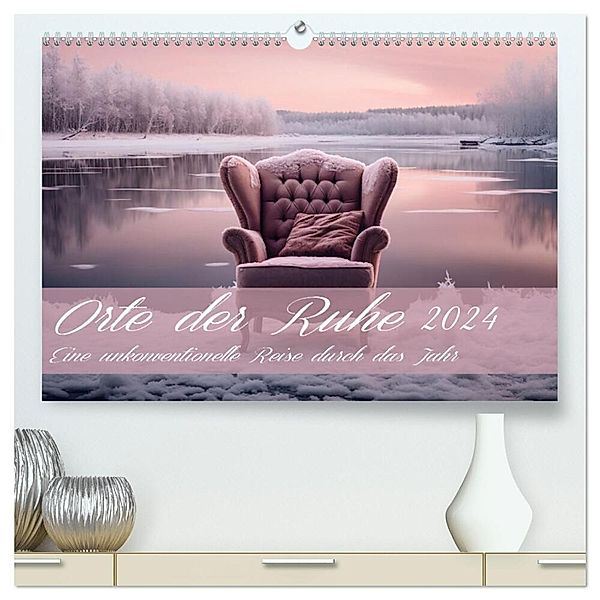 Orte der Ruhe (hochwertiger Premium Wandkalender 2024 DIN A2 quer), Kunstdruck in Hochglanz, Ally Bee