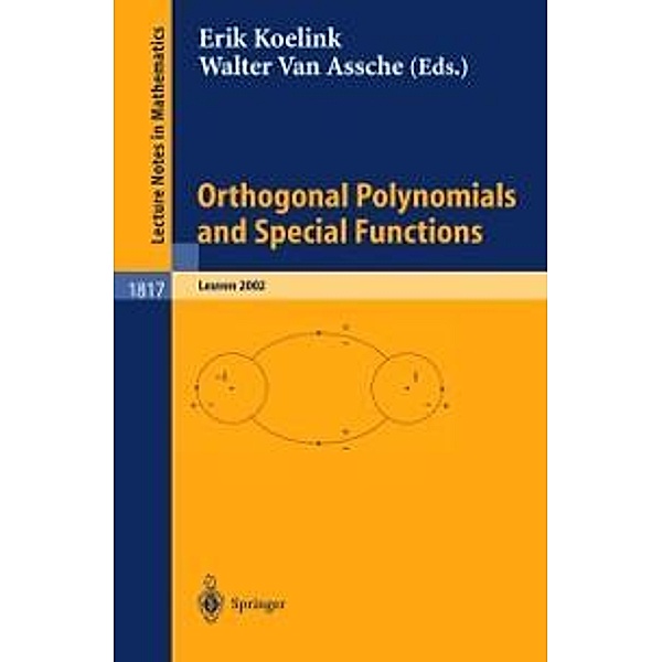 Orthogonal Polynomials and Special Functions / Lecture Notes in Mathematics Bd.1817