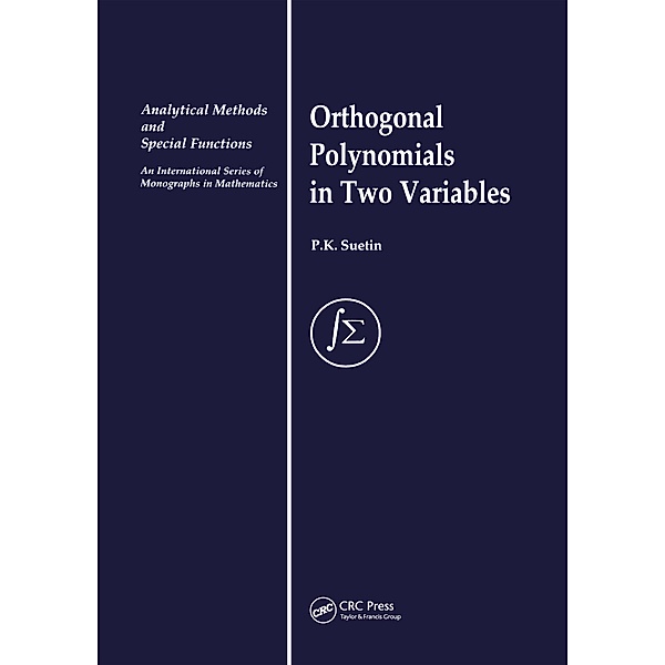 Orthogonal Polynomials in Two Variables, P. K. Suetin