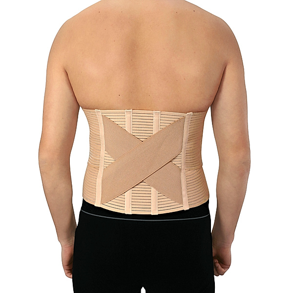 Orthopädischer Bauch- und  Rückenstützgürtel, hautfarben (Größe 1: bis 100 cm Umfang)