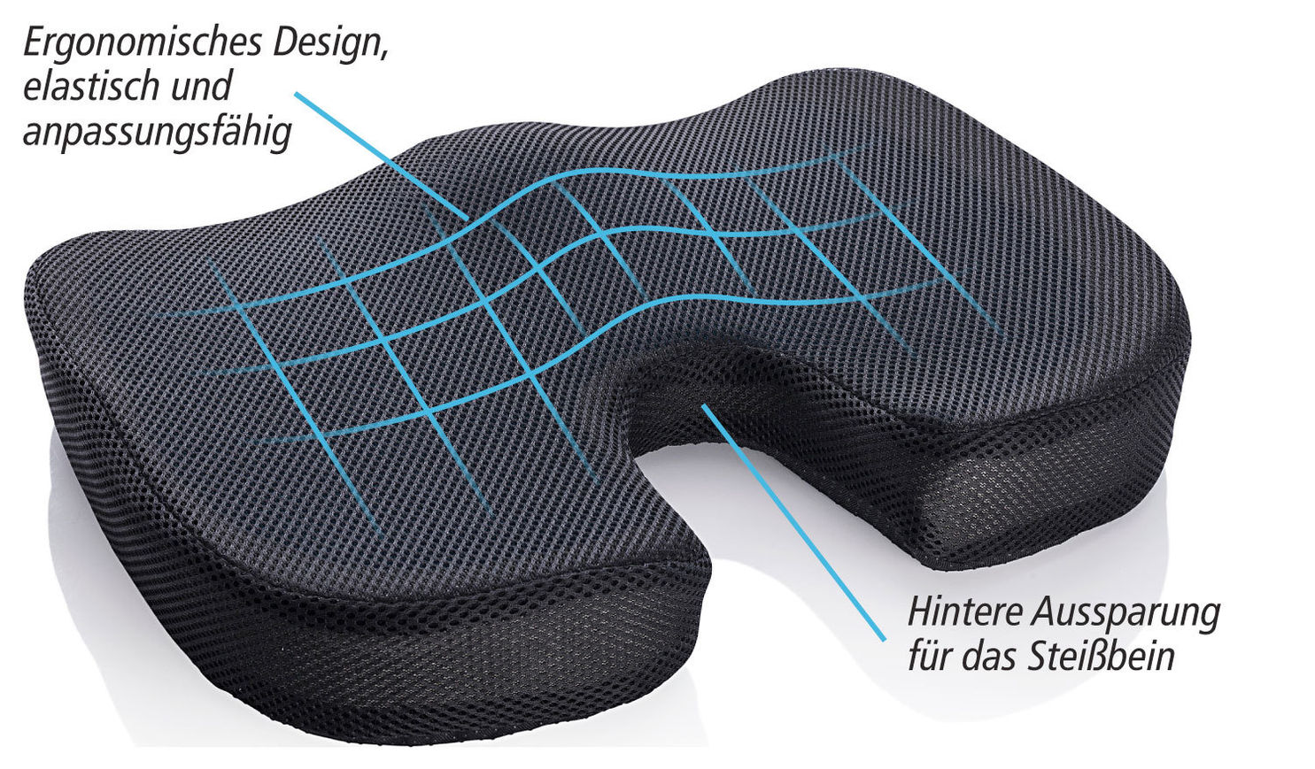 Ergonomisches Sitzkissen Memory Sitzkissen Orthopädisches