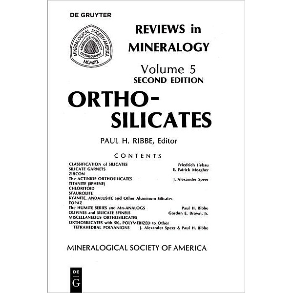 Orthosilicates / Reviews in Mineralogy and Geochemistry Bd.5