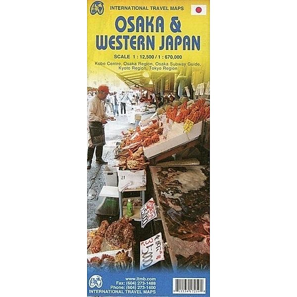 Osaka Japan ITM City Travel Map