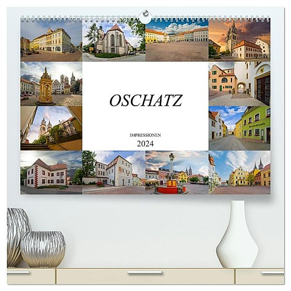 Oschatz Impressionen (hochwertiger Premium Wandkalender 2024 DIN A2 quer), Kunstdruck in Hochglanz, Dirk Meutzner