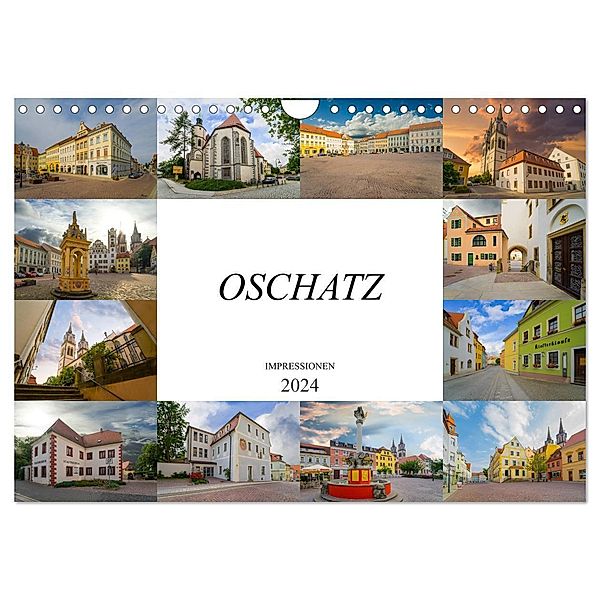 Oschatz Impressionen (Wandkalender 2024 DIN A4 quer), CALVENDO Monatskalender, Dirk Meutzner