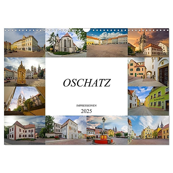 Oschatz Impressionen (Wandkalender 2025 DIN A3 quer), CALVENDO Monatskalender, Calvendo, Dirk Meutzner