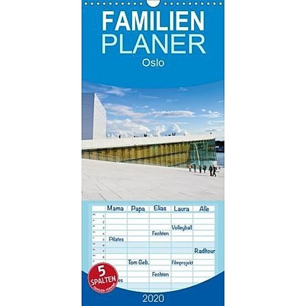 Oslo - Familienplaner hoch (Wandkalender 2020 , 21 cm x 45 cm, hoch), Andrea Koch
