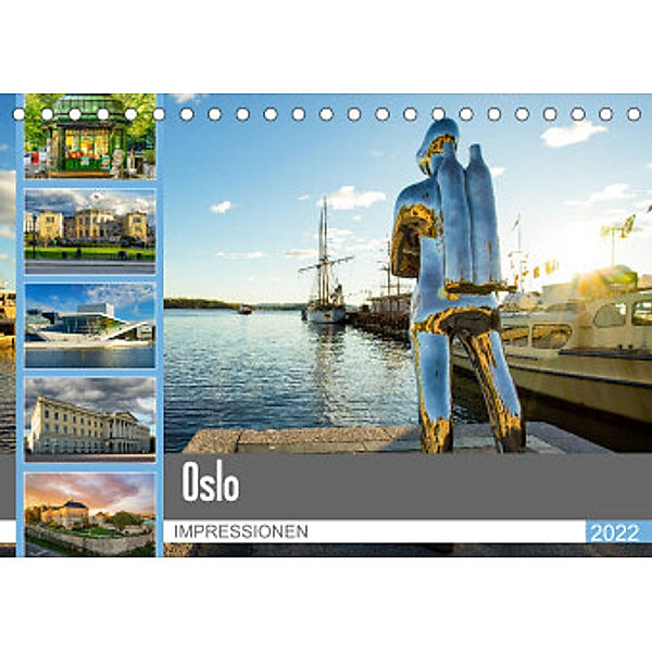 Oslo Impressionen (Tischkalender 2022 DIN A5 quer), Dirk Meutzner
