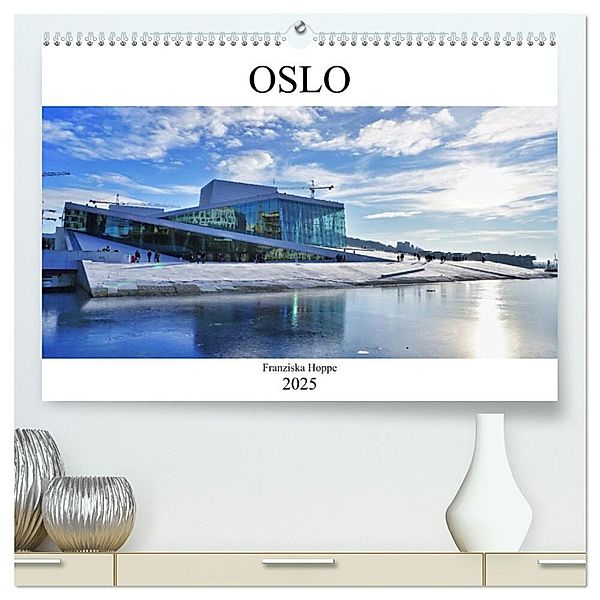 Oslo - Norwegen (hochwertiger Premium Wandkalender 2025 DIN A2 quer), Kunstdruck in Hochglanz, Calvendo, Franziska Hoppe