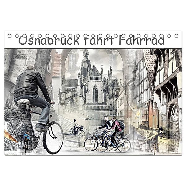 Osnabrück fährt Fahrrad (Tischkalender 2025 DIN A5 quer), CALVENDO Monatskalender, Calvendo, Viktor Gross