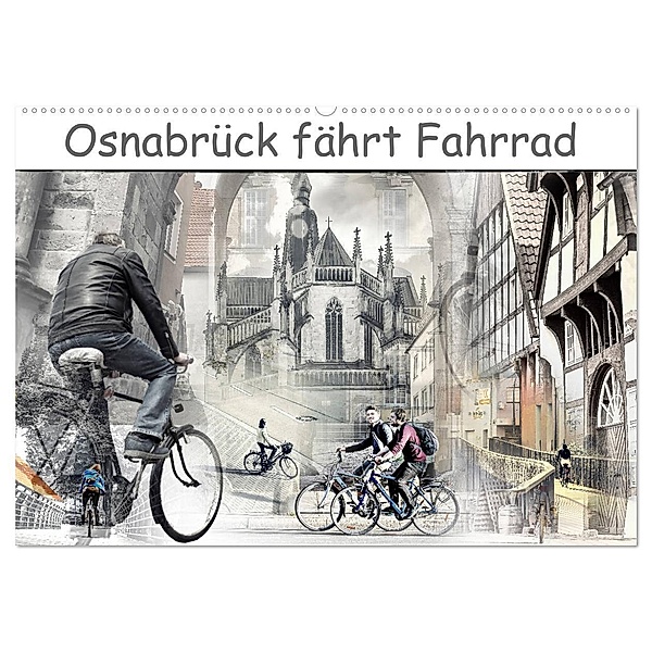 Osnabrück fährt Fahrrad (Wandkalender 2024 DIN A2 quer), CALVENDO Monatskalender, Viktor Gross
