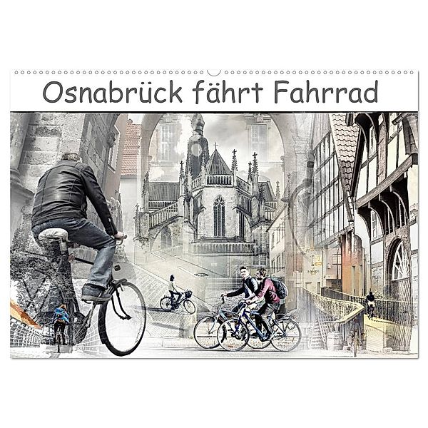 Osnabrück fährt Fahrrad (Wandkalender 2025 DIN A2 quer), CALVENDO Monatskalender, Calvendo, Viktor Gross