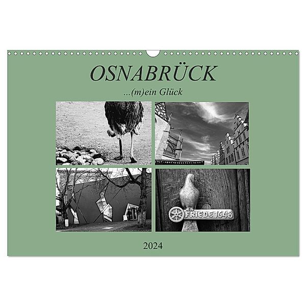 Osnabrück ...(m)ein Glück (Wandkalender 2024 DIN A3 quer), CALVENDO Monatskalender, Schlosswiese