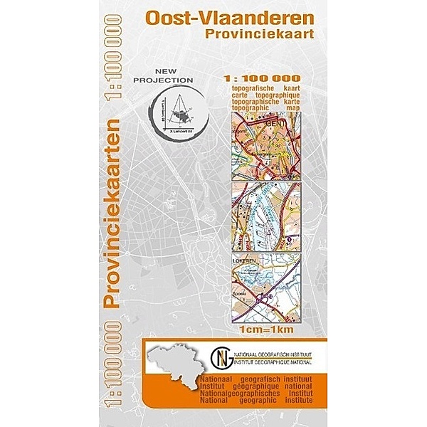 Ost-Flandern Provinzkarte  1 : 100 000