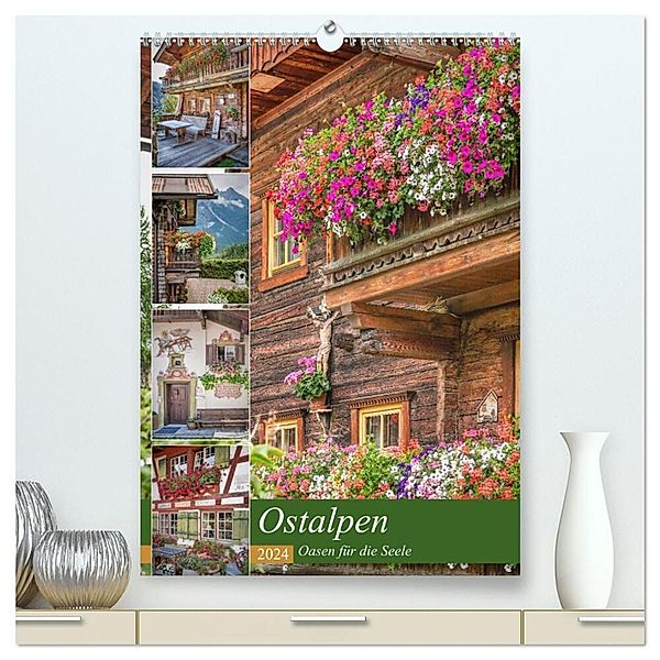 Ostalpen, Oasen für die Seele (hochwertiger Premium Wandkalender 2024 DIN A2 hoch), Kunstdruck in Hochglanz, Bodo Schmidt