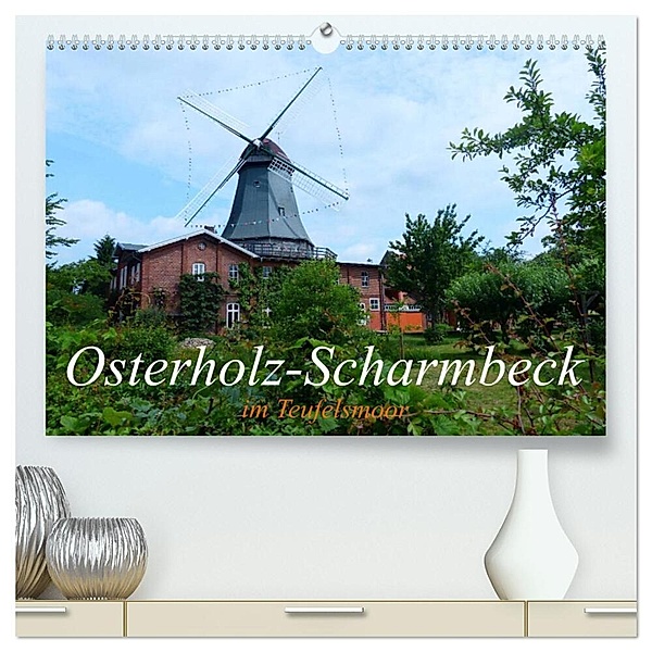 Osterholz-Scharmbeck im Teufelsmoor (hochwertiger Premium Wandkalender 2024 DIN A2 quer), Kunstdruck in Hochglanz, Lucy M. Laube