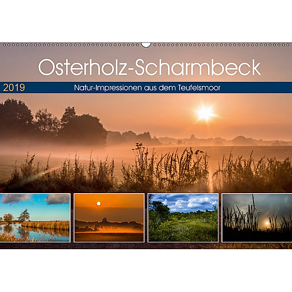 Osterholz-Scharmbeck, Natur-Impressionen aus dem Teufelsmoor (Wandkalender 2019 DIN A2 quer), Ulrike Adam