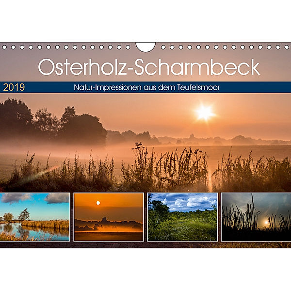 Osterholz-Scharmbeck, Natur-Impressionen aus dem Teufelsmoor (Wandkalender 2019 DIN A4 quer), Ulrike Adam