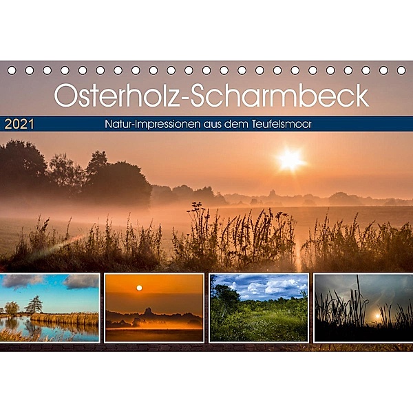 Osterholz-Scharmbeck, Natur-Impressionen aus dem Teufelsmoor (Tischkalender 2021 DIN A5 quer), Ulrike Adam