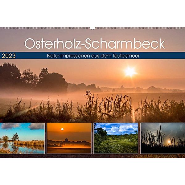 Osterholz-Scharmbeck, Natur-Impressionen aus dem Teufelsmoor (Wandkalender 2023 DIN A2 quer), Ulrike Adam