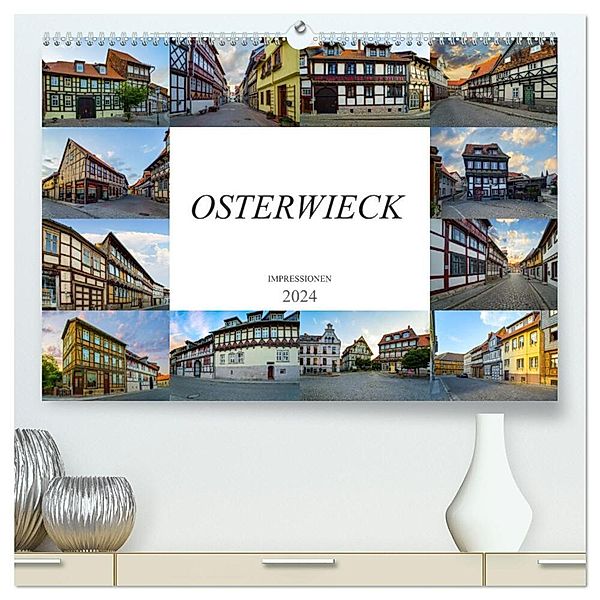 Osterwieck Impressionen (hochwertiger Premium Wandkalender 2024 DIN A2 quer), Kunstdruck in Hochglanz, Dirk Meutzner