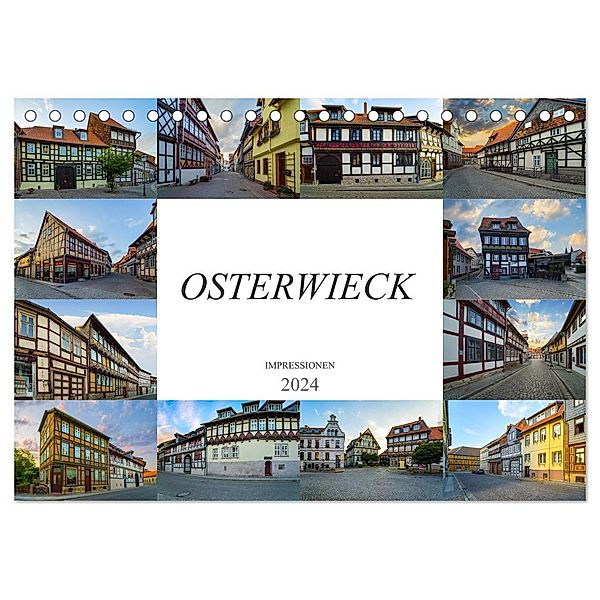 Osterwieck Impressionen (Tischkalender 2024 DIN A5 quer), CALVENDO Monatskalender, Dirk Meutzner