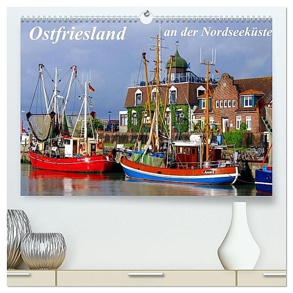 Ostfriesland an der Nordseeküste (hochwertiger Premium Wandkalender 2024 DIN A2 quer), Kunstdruck in Hochglanz, lothar reupert