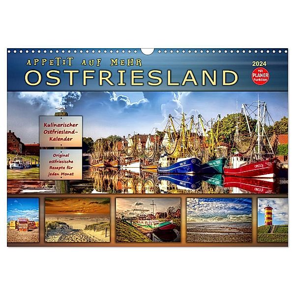 Ostfriesland - Appetit auf mehr (Wandkalender 2024 DIN A3 quer), CALVENDO Monatskalender, Peter Roder