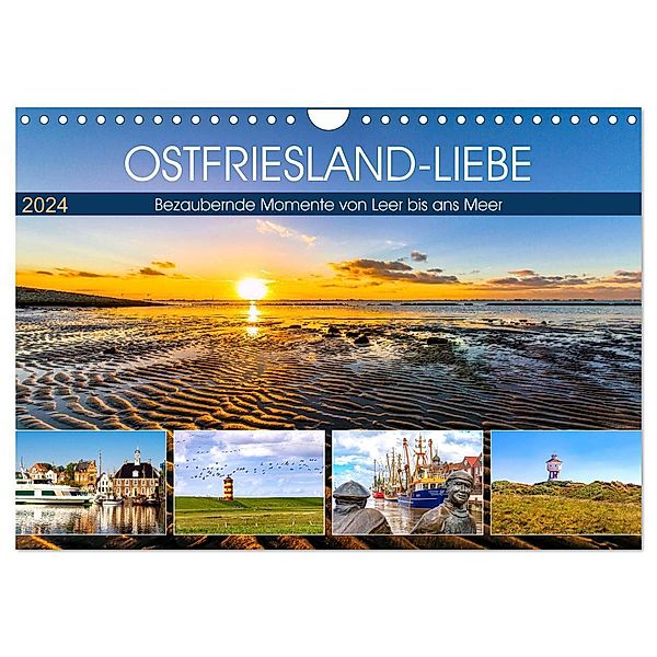 OSTFRIESLAND-LIEBE (Wandkalender 2024 DIN A4 quer), CALVENDO Monatskalender, Andrea Dreegmeyer