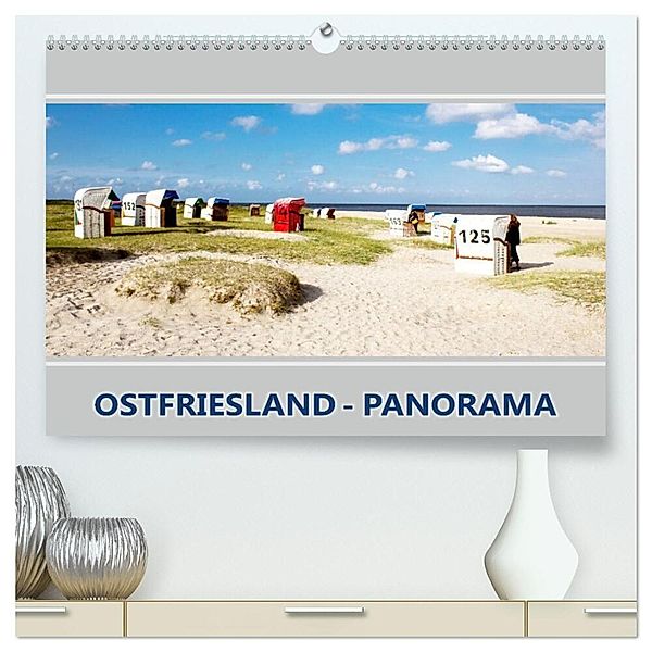 Ostfriesland Panorama (hochwertiger Premium Wandkalender 2024 DIN A2 quer), Kunstdruck in Hochglanz, Andrea Dreegmeyer