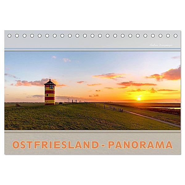 Ostfriesland-Panorama (Tischkalender 2025 DIN A5 quer), CALVENDO Monatskalender, Calvendo, Andrea Dreegmeyer