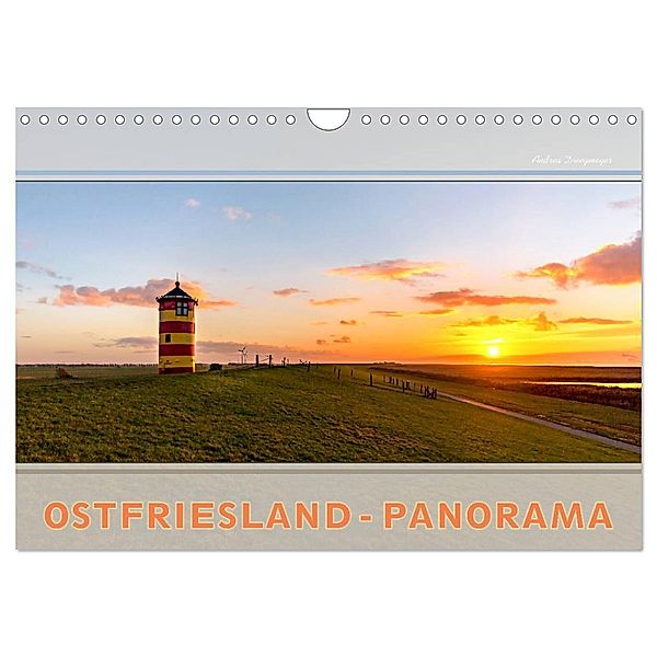 Ostfriesland-Panorama (Wandkalender 2024 DIN A4 quer), CALVENDO Monatskalender, Andrea Dreegmeyer