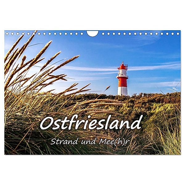 OSTFRIESLAND Strand und Mee(h)r (Wandkalender 2024 DIN A4 quer), CALVENDO Monatskalender, Andrea Dreegmeyer