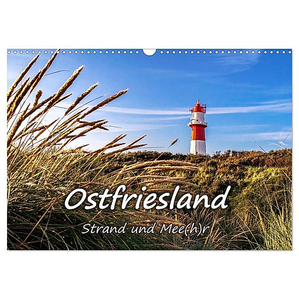 OSTFRIESLAND Strand und Mee(h)r (Wandkalender 2024 DIN A3 quer), CALVENDO Monatskalender, Andrea Dreegmeyer