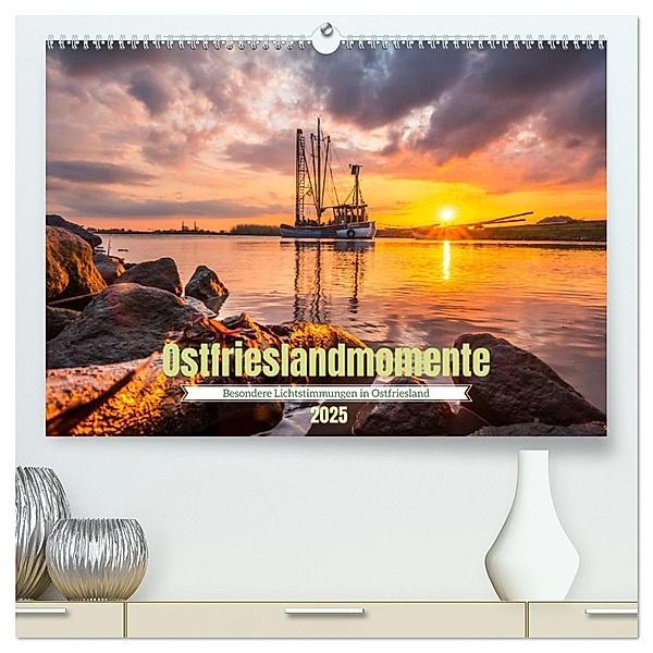 Ostfrieslandmomente 2025 (hochwertiger Premium Wandkalender 2025 DIN A2 quer), Kunstdruck in Hochglanz, Calvendo, Thomas W. Heyen