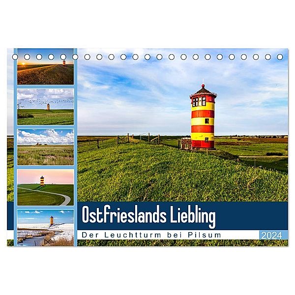 Ostfrieslands Liebling (Tischkalender 2024 DIN A5 quer), CALVENDO Monatskalender, Andrea Dreegmeyer
