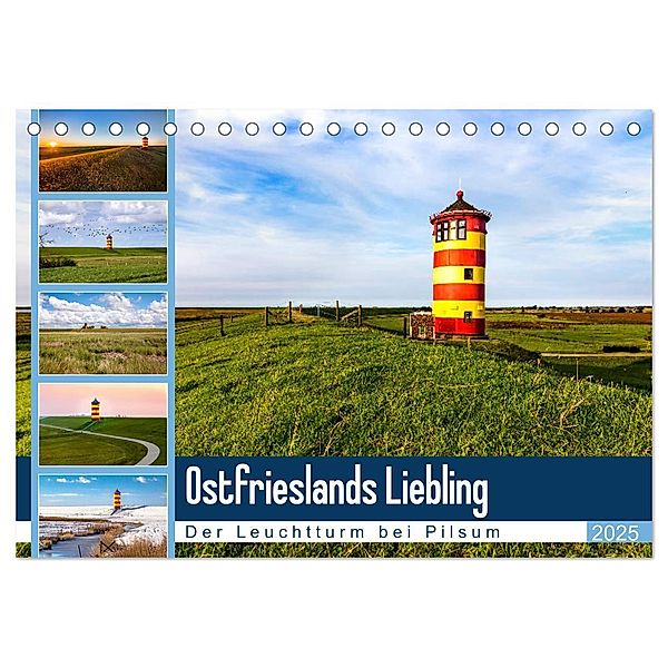 Ostfrieslands Liebling (Tischkalender 2025 DIN A5 quer), CALVENDO Monatskalender, Calvendo, Andrea Dreegmeyer