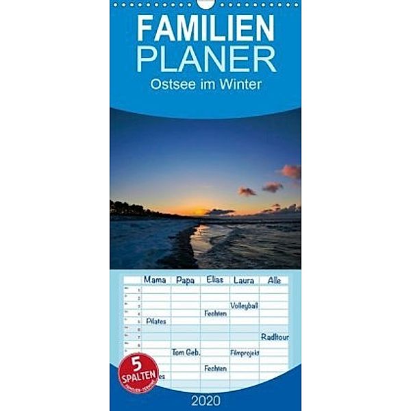 Ostsee im Winter - Familienplaner hoch (Wandkalender 2020 , 21 cm x 45 cm, hoch), Thomas Jäger