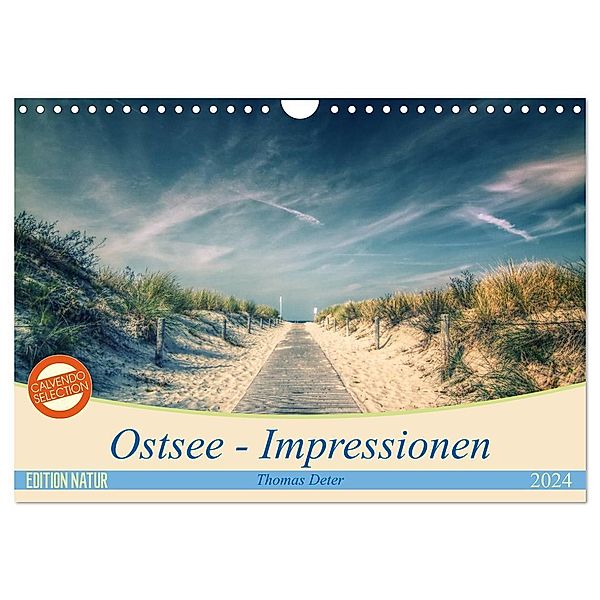 Ostsee - Impressionen (Wandkalender 2024 DIN A4 quer), CALVENDO Monatskalender, Thomas Deter