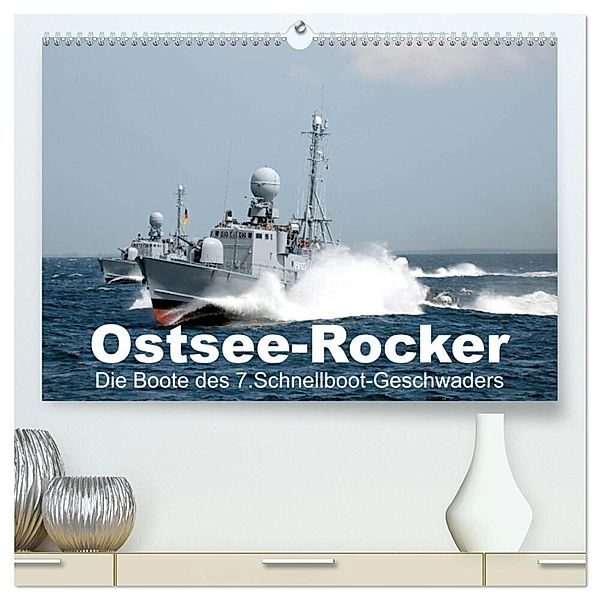 Ostsee-Rocker (hochwertiger Premium Wandkalender 2025 DIN A2 quer), Kunstdruck in Hochglanz, Calvendo, Helmut Harhaus