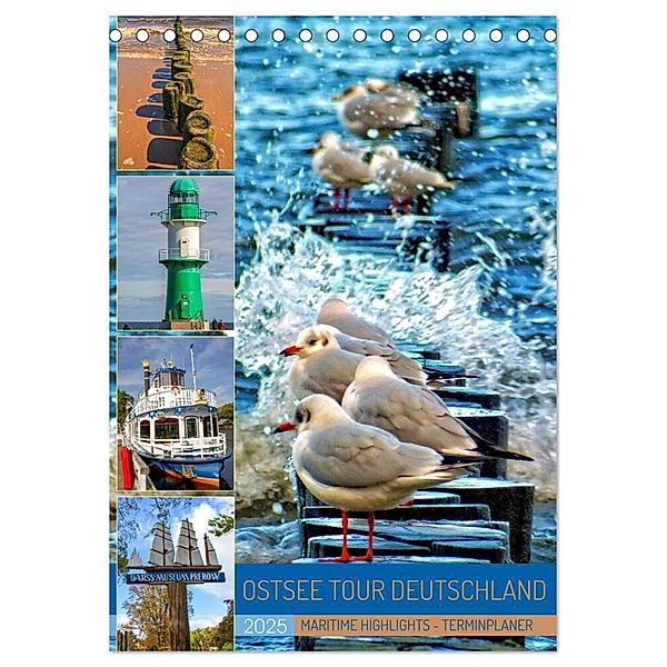 Ostsee Tour Deutschland - maritime Highlights (Tischkalender 2025 DIN A5 hoch), CALVENDO Monatskalender, Calvendo, Holger Felix